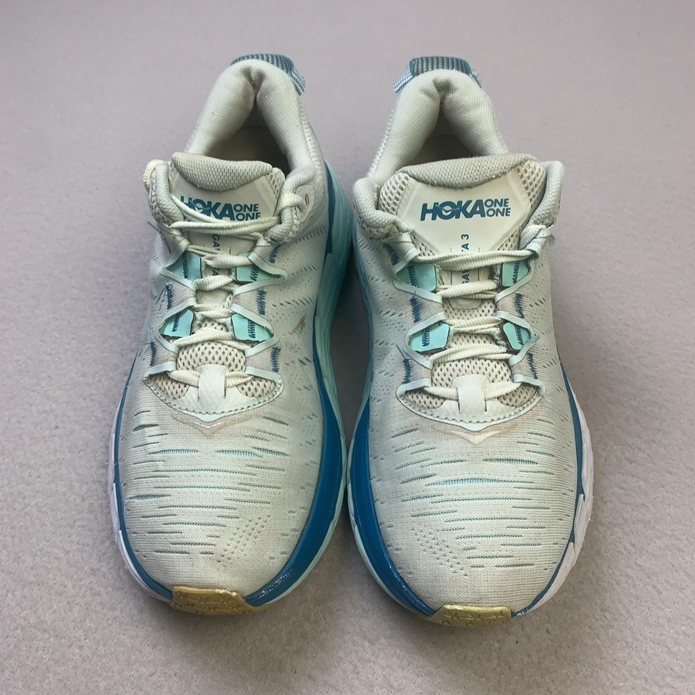 Hoka One One Gaviota 3 Shoes Womens Size 7.5 Green Running Sneakers Cushioned - Picture 2 of 14